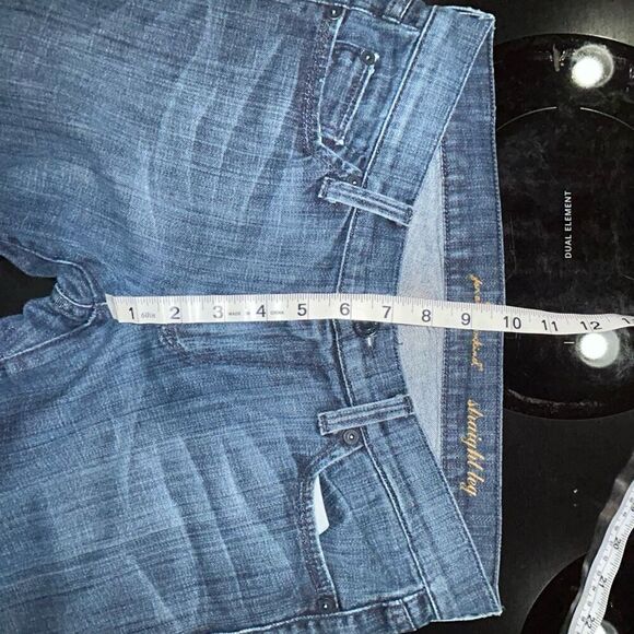 7 for All Mankind straight leg denim blue medium wash women’s jeans size‎ 28 - Picture 8 of 11
